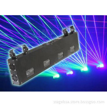 4 Lens Red Beam Light KTV Show , Square Finger Beam Lights